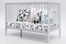 Baby Crib Club DK Art.117582 Laste puidust võrevoodi 120x60sm