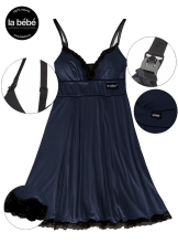 La Bebe™ Nursing Eclipse Art.119135  Navy Blue  Öösärk rasedatele, imetavatele naistele