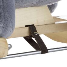 KinderKraft'20 Rocker Plush Elephant Art.KKZSLONGRY0000 Grey