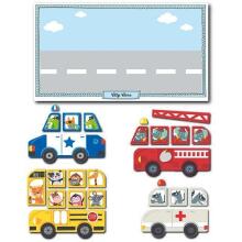 Apli Kids Magnets City Cars Art.16863 Magnetilise mängu maailmakaart