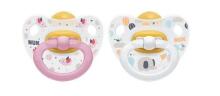 Nuk Happy Kids Art.SU52 Lateks ortodontiline 2gb (18-36 kuud)