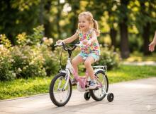 Esperia Kids Bike Junior Game Girl 14 Art.Art.9700 Laste jalgratas täispuhutavate rataste ja terasraamiga