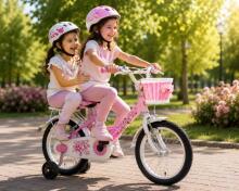 Esperia Kids Bike Junior Game Girl 14 Art.Art.9700 Laste jalgratas täispuhutavate rataste ja terasraamiga