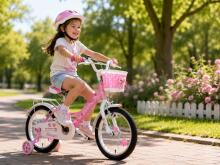 Esperia Kids Bike Junior Game Girl 14 Art.Art.9700 Laste jalgratas täispuhutavate rataste ja terasraamiga