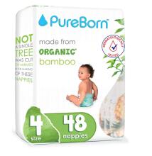 Pureborn Organic Bamboo Art.121313 Ökoloogilised aluspükste mähkmed