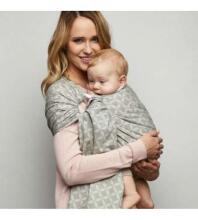 Lakats-slings HUG ME Zaffiro beige leaves CHK-033 WOMAR