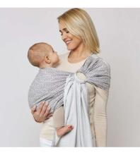 Lakats-slings HUG ME Zaffiro beige leaves CHK-033 WOMAR