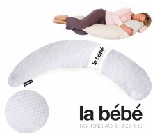La Bebe™ Moon Maternity Pillow Art.12608 Grey Pearl, 185 см