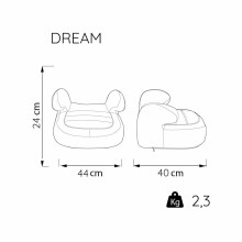 NANIA autokrēsls-paliktnis Dream Linea Griss 247541