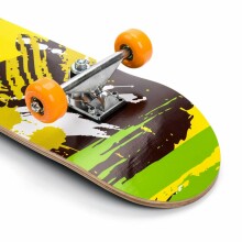 Meteor® Wooden Penny Board Art.22622 Yellow Детская роликовая доска (Скейтборд)