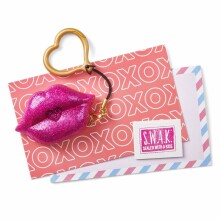 S.W.A.K. atslēgu piekariņš Pink Glitter kiss ar skaņu, 4116