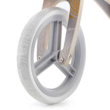KinderKraft'21 Runner Natural Yellow Art.KRRUNN00YEL0000  Jooksurattas puitraamiga