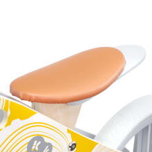 KinderKraft'21 Runner Natural Yellow Art.KRRUNN00YEL0000  Jooksurattas puitraamiga
