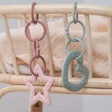 Bibs Baby Bitie Hearts Art.129622 Mustard