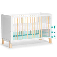 Kinder Kraft Nico  Art.KFNICO0MWHT0000 White  võrevoodi 120x60cm