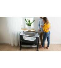 Lionelo Timon + Matress Fiki Miki 3in1 Art.117937 Graphite Beebivoodi 3 ühes