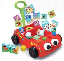 Carotina Baby Wagon Art.67879  Развивающий пазл с паравозиком