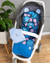 Baby Love Baby Set  Art.131735 Blue Комплект:мягкий вкладыш  для коляски/подушка/ одеяло (плед)
