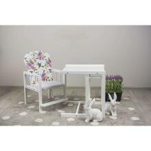 Drewex Antos Flores Art.132521 White barošanas krēsliņš-transformeris