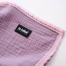 La bebe™ Muslin Blanket Art.132866 Pink Высококачественное  муслиновое одеялко / пледик 70x100см