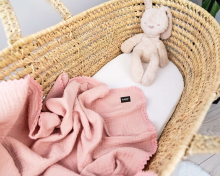 La bebe™ Muslin Blanket Art.132866 Pink
