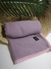 La bebe™ Muslin Blanket Art.132914 Violet Высококачественное  муслиновое одеялко/пледик 70x100см