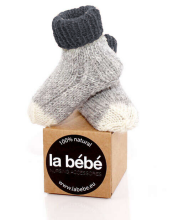 La Bebe™ Natural Eco Lambswool Baby Socks Art.83993