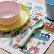 Made in Sweden Art.133711 Kids ergonomic spoon BPA free [colors in assortment] 16cm