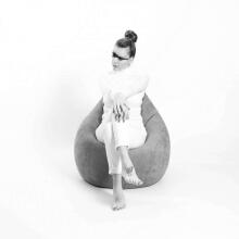 Qubo™ Comfort 90 Pebble POP FIT beanbag