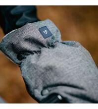 Ratiņu cimdi-mufta WOOL (divdaļīgie) MELANGE Navy Blue  Womar M-070