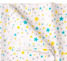 UR Kids Flannel Art.134924 Birds White Flannel swaddle blanket for babies 90x120 cm