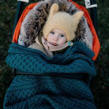 La Millou Merino Wool Blanket Art.135506 Marakesh Jardin   100% meriinovillast beebitekk, suurusega 85x85cm