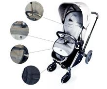 La Bebe™ Universal Liner Memory Foam Air Art.135822 Grey ratastooli vooderdis