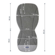 Womar Liner Air 85 cm Art.135823 Graphite Leaves  ratastooli vooderdis