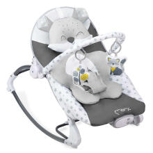 Momi Bouncer Luis Art.BULE00018 Grey  Modern rocking chair with music and vibration
