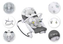 Momi Bouncer Luis Art.BULE00018 Grey  Modern rocking chair with music and vibration