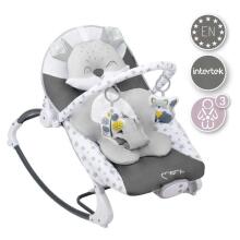 Momi Bouncer Luis Art.BULE00018 Grey  Modern rocking chair with music and vibration