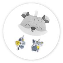 Momi Bouncer Luis Art.BULE00018 Grey  Modern rocking chair with music and vibration