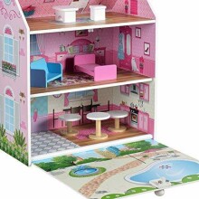Woomax Dollhouse Art.85295 Деревянный кукольный домик с мебелью