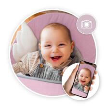Momi Bouncer Tuli  Art.BULE00020 Wings Pink Modern rocking chair with music and vibration