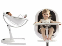 Mima Moon 2G High Chair Art.H104RH-CL White Детский стульчик для кормления(Высокое качество)
