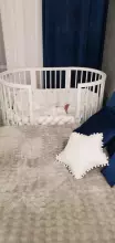 La Bebe™ Bed Kotto Olin 9 in 1 Art.141419 White Multifunktsionaalne puidust 9-ühes transformeeriv võrevoodi