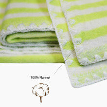 UR Kids Blanket Cotton  Art.141498 Butterfly Light Green