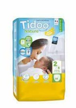 Tidoo Nature Newborn Art.142567  Экологические подгузники S размер  3-6 кг, 58 шт