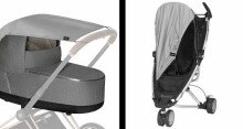 La bebe™ Visor Art.142597 LLight Denim Universal stroller visor+GIFT mini bag