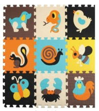Bebe Basic Puzzle Art.KX5208 Lastele mõeldud vahtplastist puslematt 9 osaga.