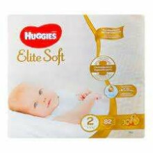 Huggies Newborn Elite Soft Art.041578088 orgaanilisest puuvillast mähkmed 4-6kg, 82tk.