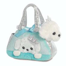 AURORA Fancy Pals pehme mänguasi beebi puudel Printsess kandekotis, 20 cm