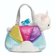 AURORA Fancy Pals pehme mänguasi kass sinises kandekotis, 20 cm