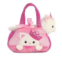 AURORA Fancy Pals pehme mänguasi Printsess kass kandekotis, 20 cm